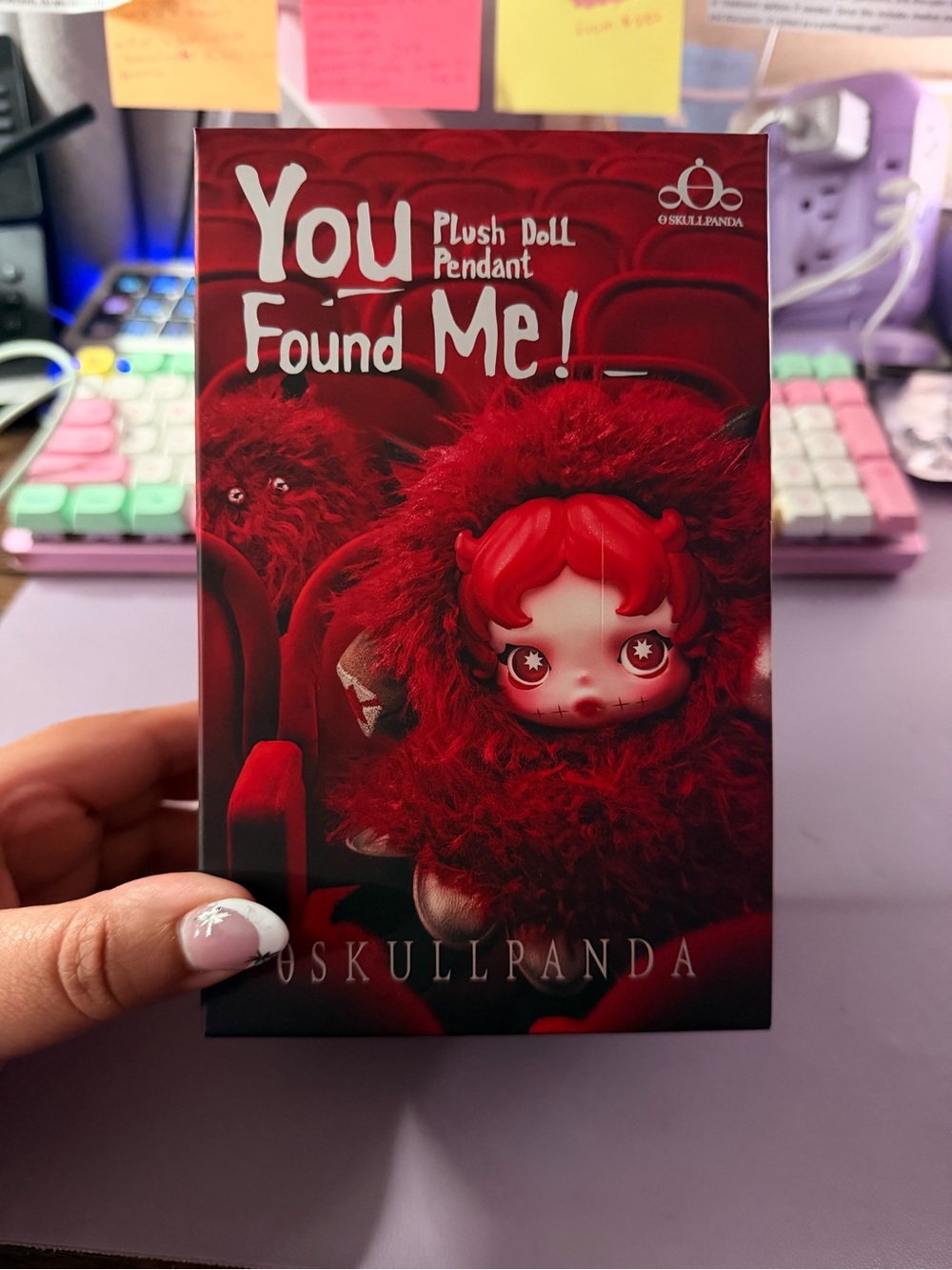 You Found Me! Plush Doll Pendant - Red